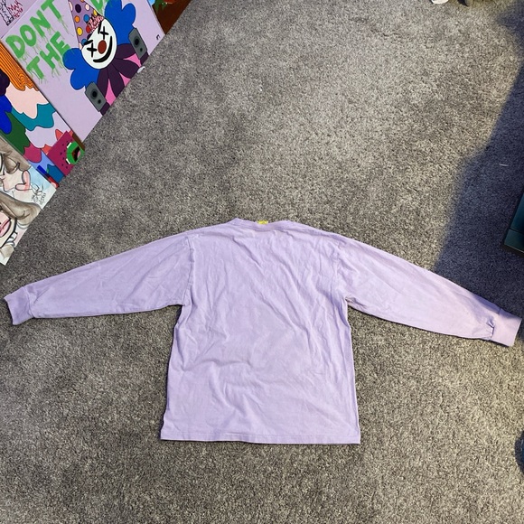 Bape Shark Mouth T shirt. A lavender color, size medium, and is unisex - Picture 2 of 4